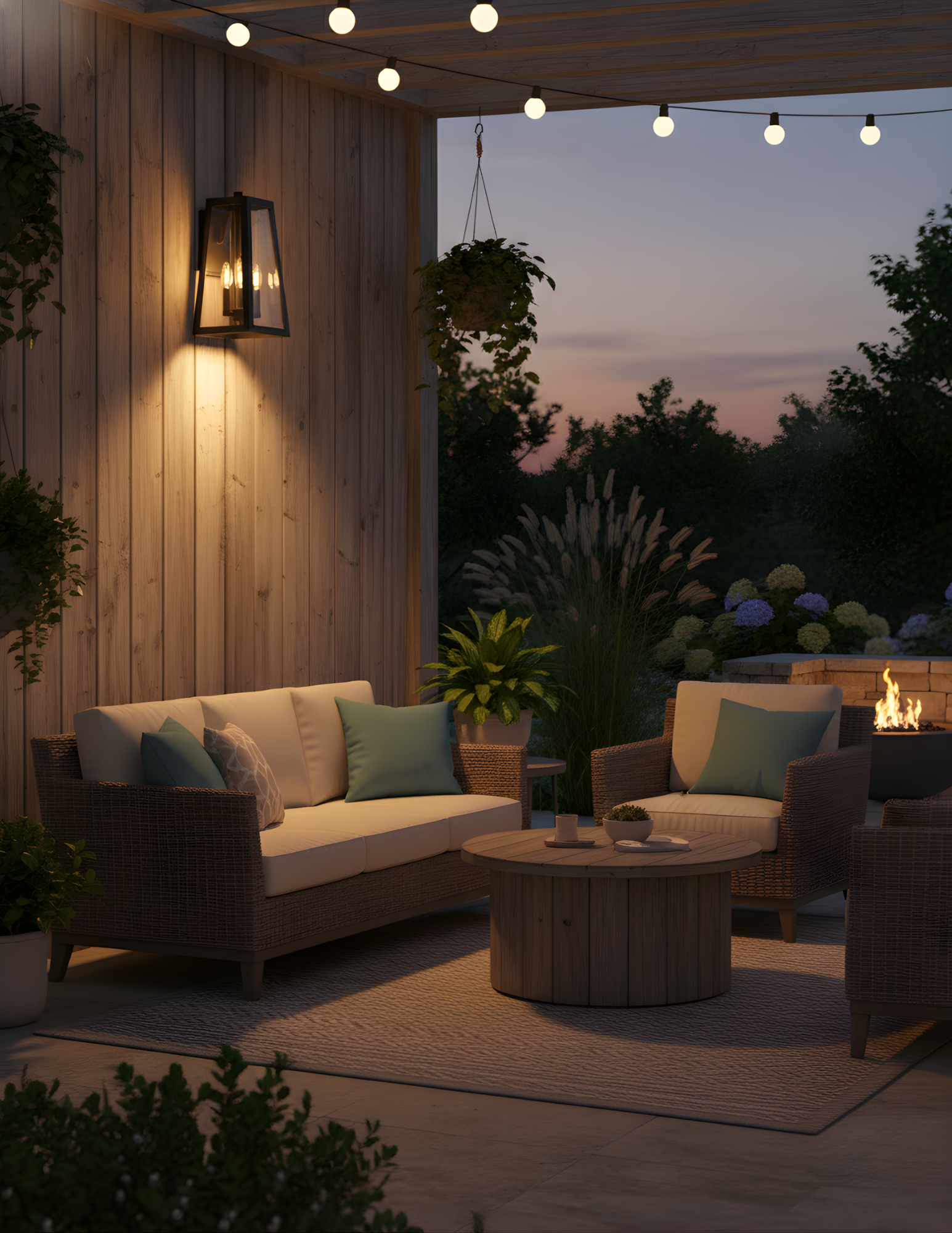 Gilbert Medium 3-Light Clear Glass Trapezoid Coach Light - Decorative Exterior in Matte Black