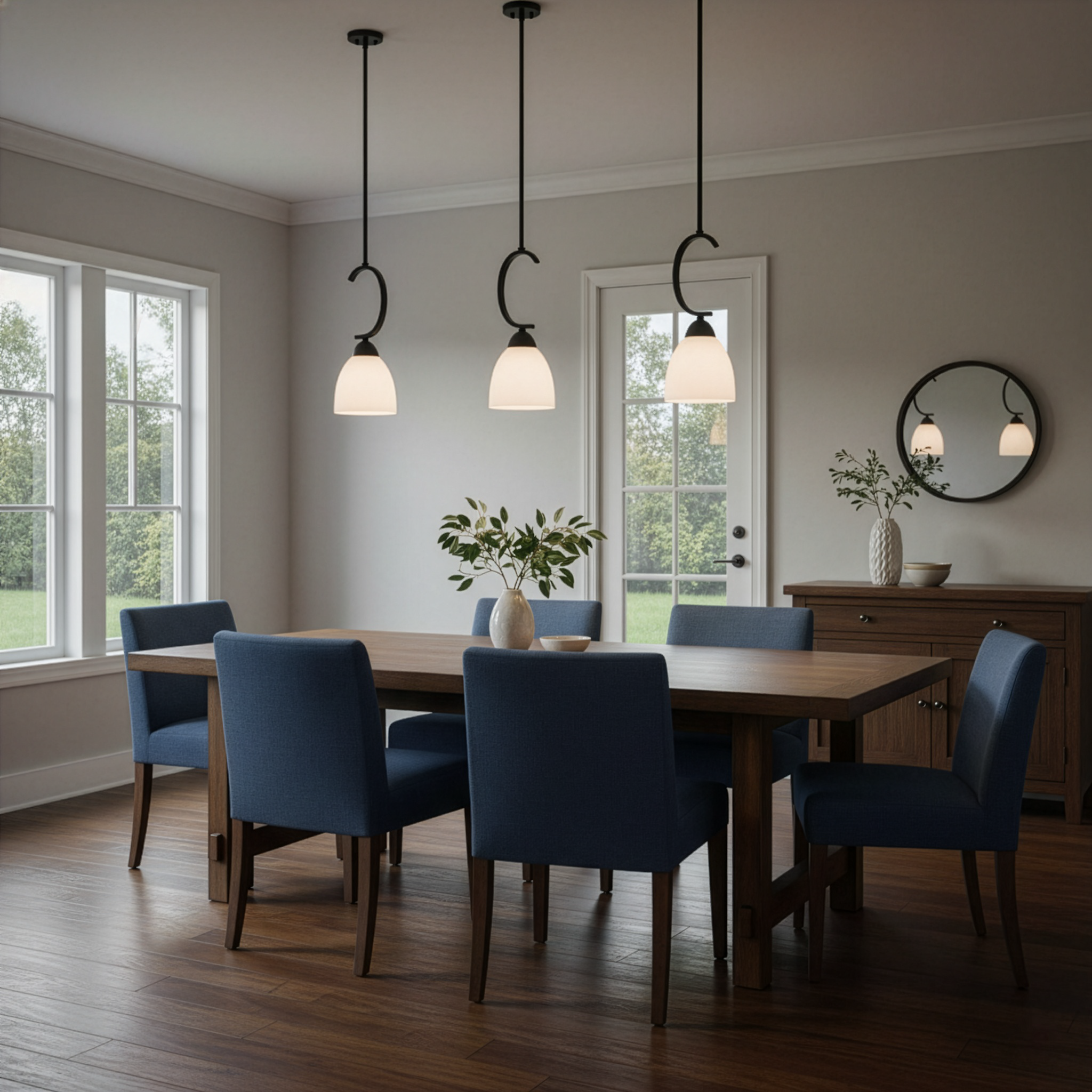 Victoria 1-Light Mini Pendant Tea Stain Glass Included - Transitional Pendants in Matte Black