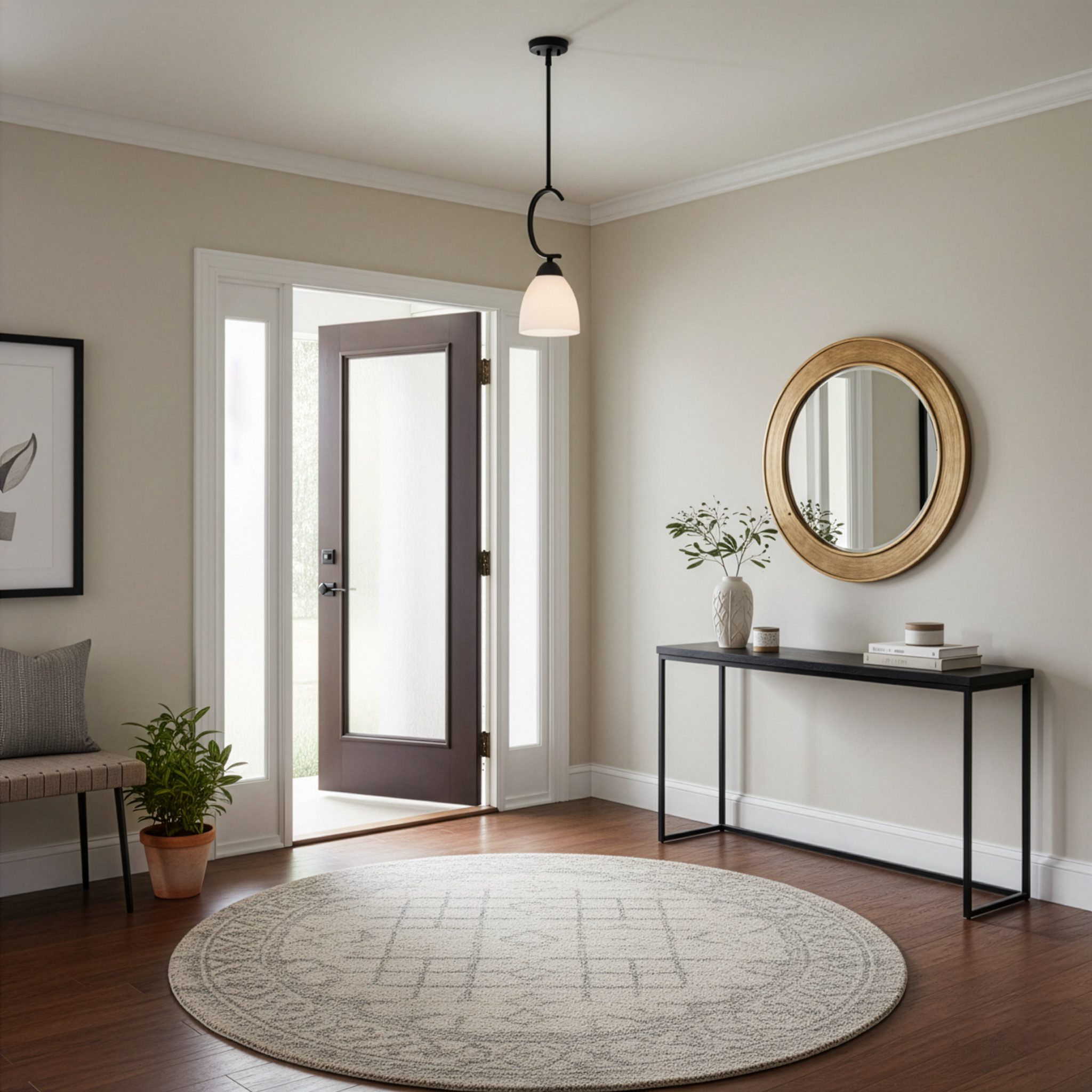 Victoria 1-Light Mini Pendant Tea Stain Glass Included - Transitional Pendants in Matte Black