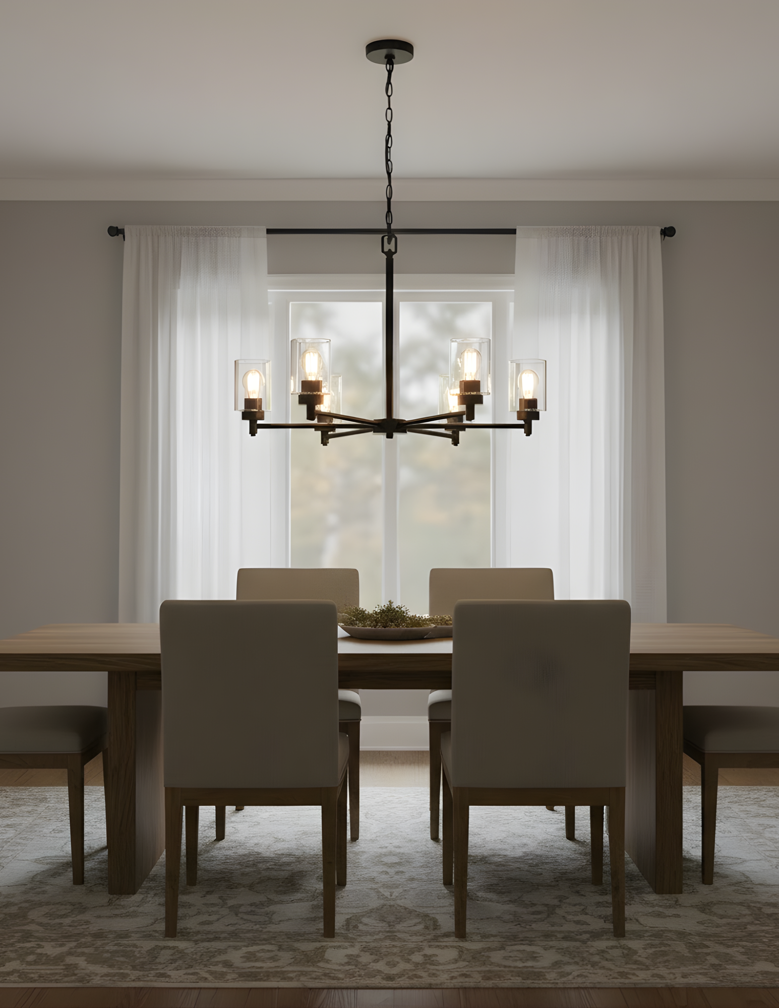 Mincio 6-Light Clear Glass Chandelier - High-Design Chandeliers