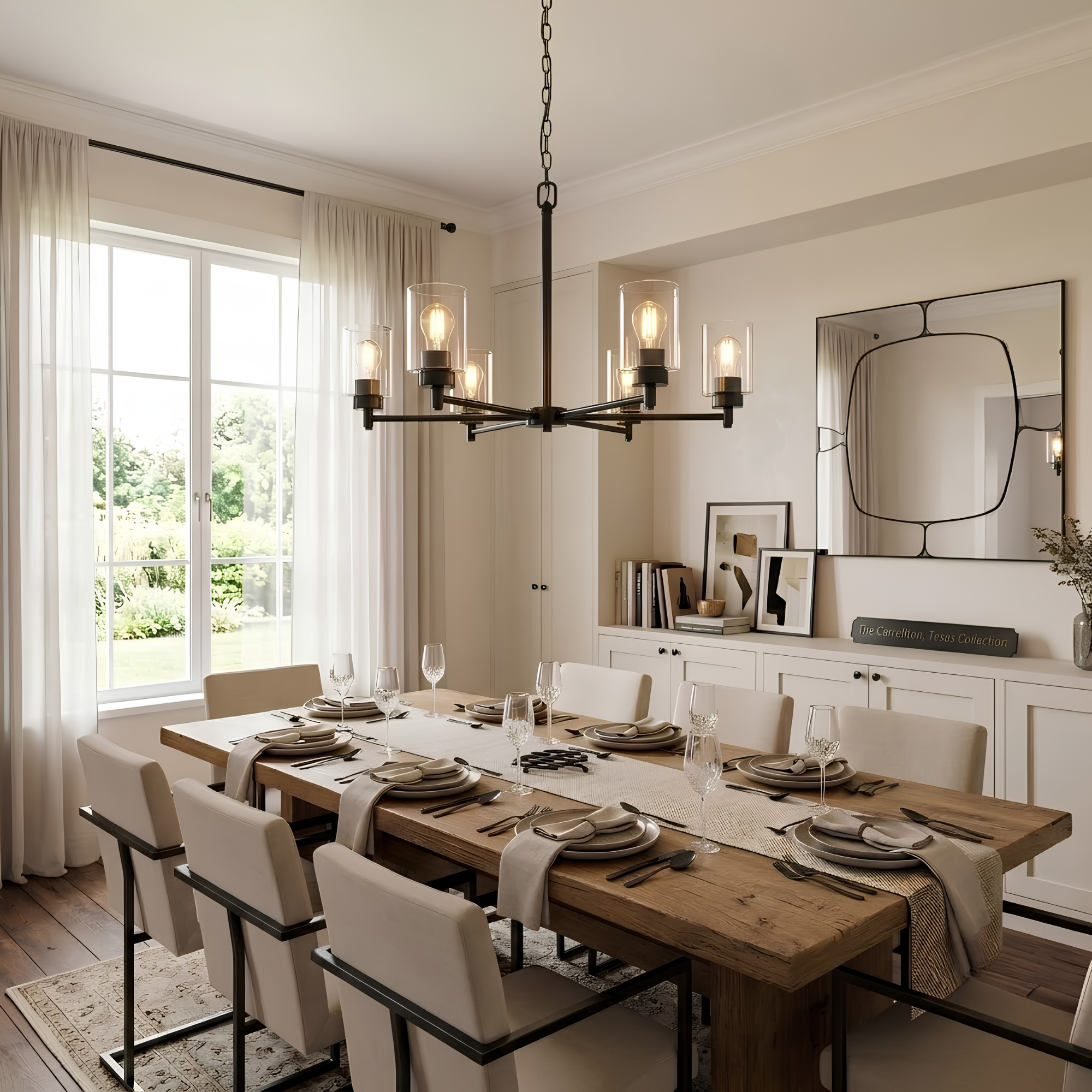 Mincio 6-Light Clear Glass Chandelier - High-Design Chandeliers