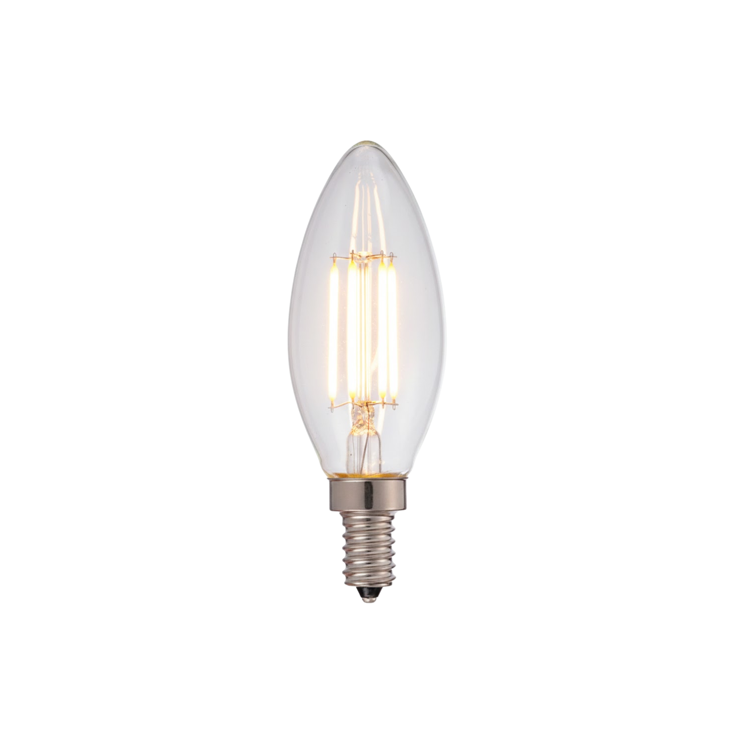 8W B12 Large Torpedo E12 Candle LED Lamp 3000K Dimmable