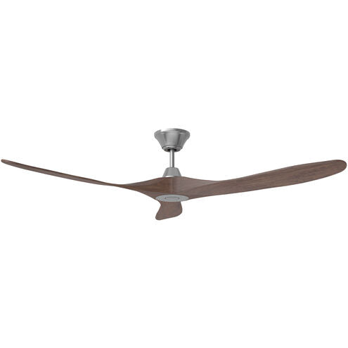 Monte Carlo Maverick 60″ Ceiling Fan – Brushed Steel with Dark Walnut Blades