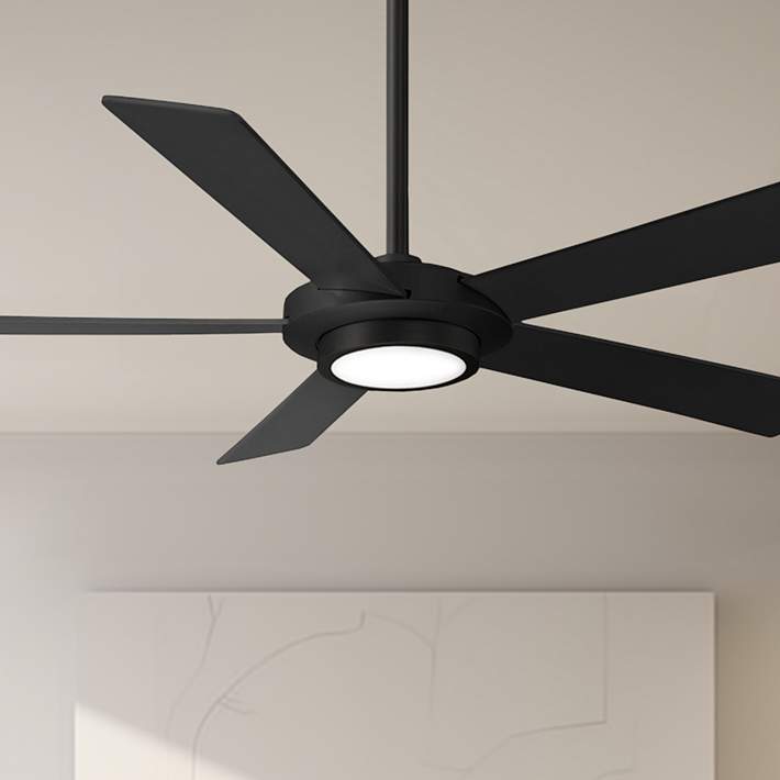 MinkaAire Sabot 52″ Ceiling Fan — Coal, Integrated LED & Remote Included