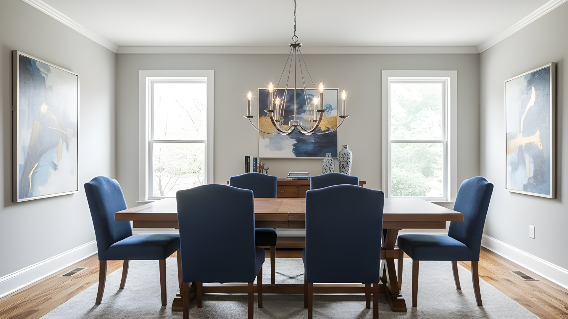 Kaila 6-Light Chandelier - Polished Nickel - Bold Chandeliers