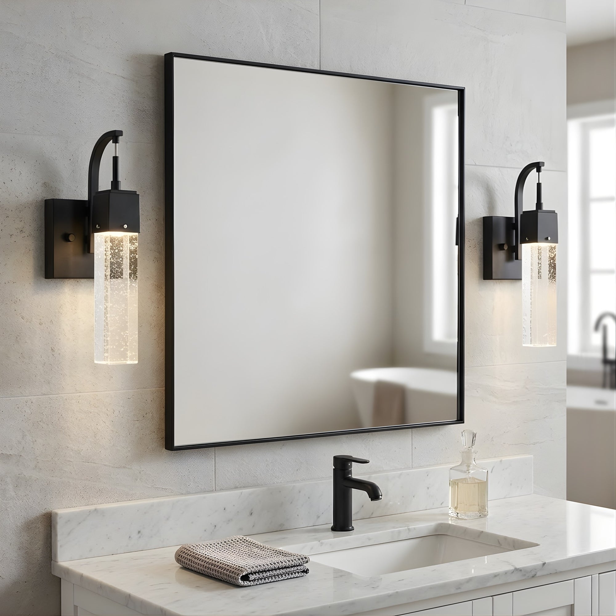 12" 8W LED Pixi Wall Sconce - Matte Black - Transitional Wall Sconces