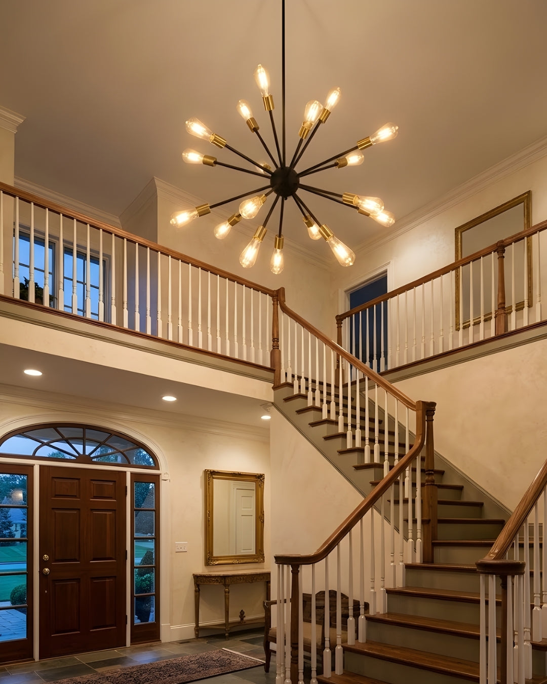 18-Light Odyssey Chandelier - Matte Black/Matte Gold - High-Design Chandeliers