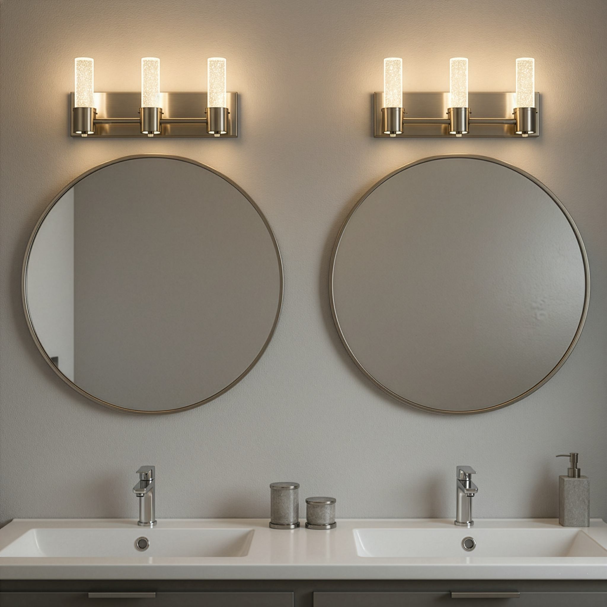 Soffi LED Rectangle Vanity Seeded Glass 15W 4000K - Classic Vanities