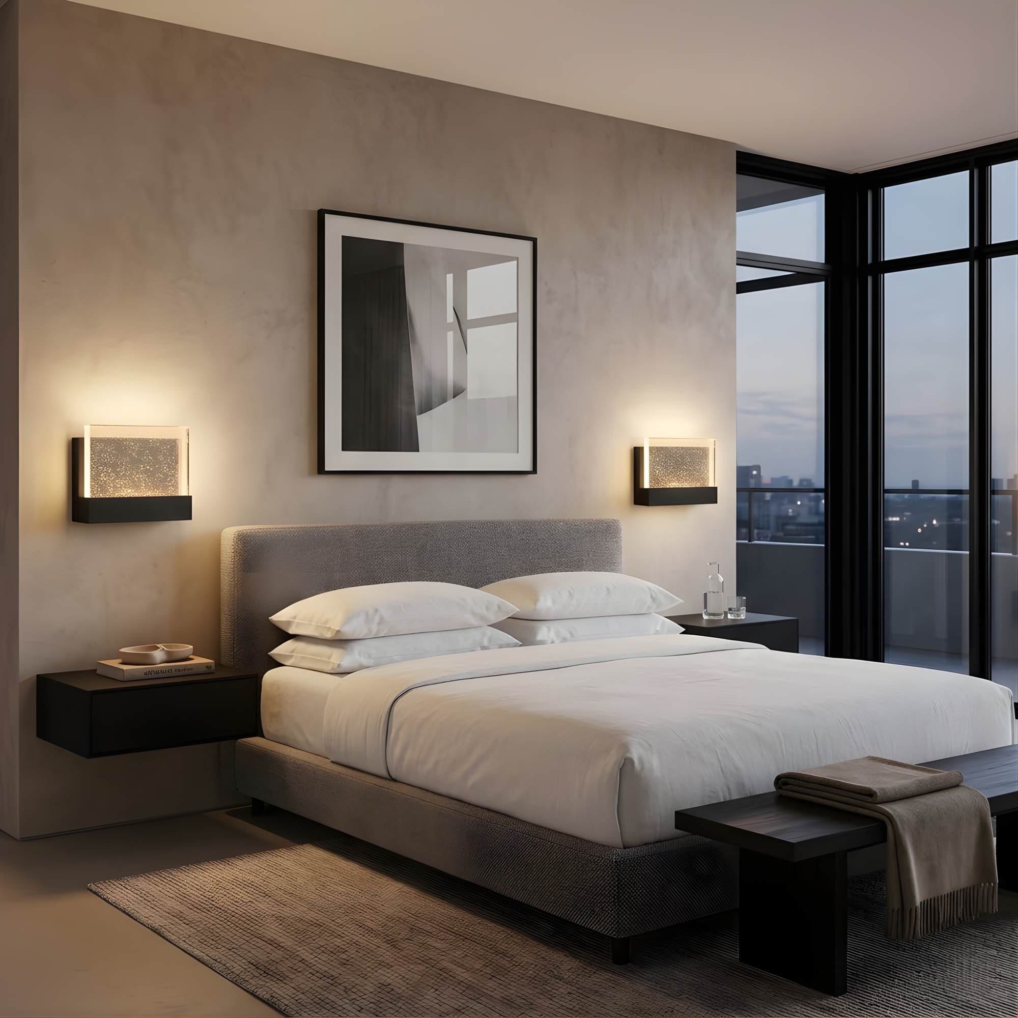 Calabria LED Rectangle Block Sconce 15W 4000K - Timeless Wall Sconces