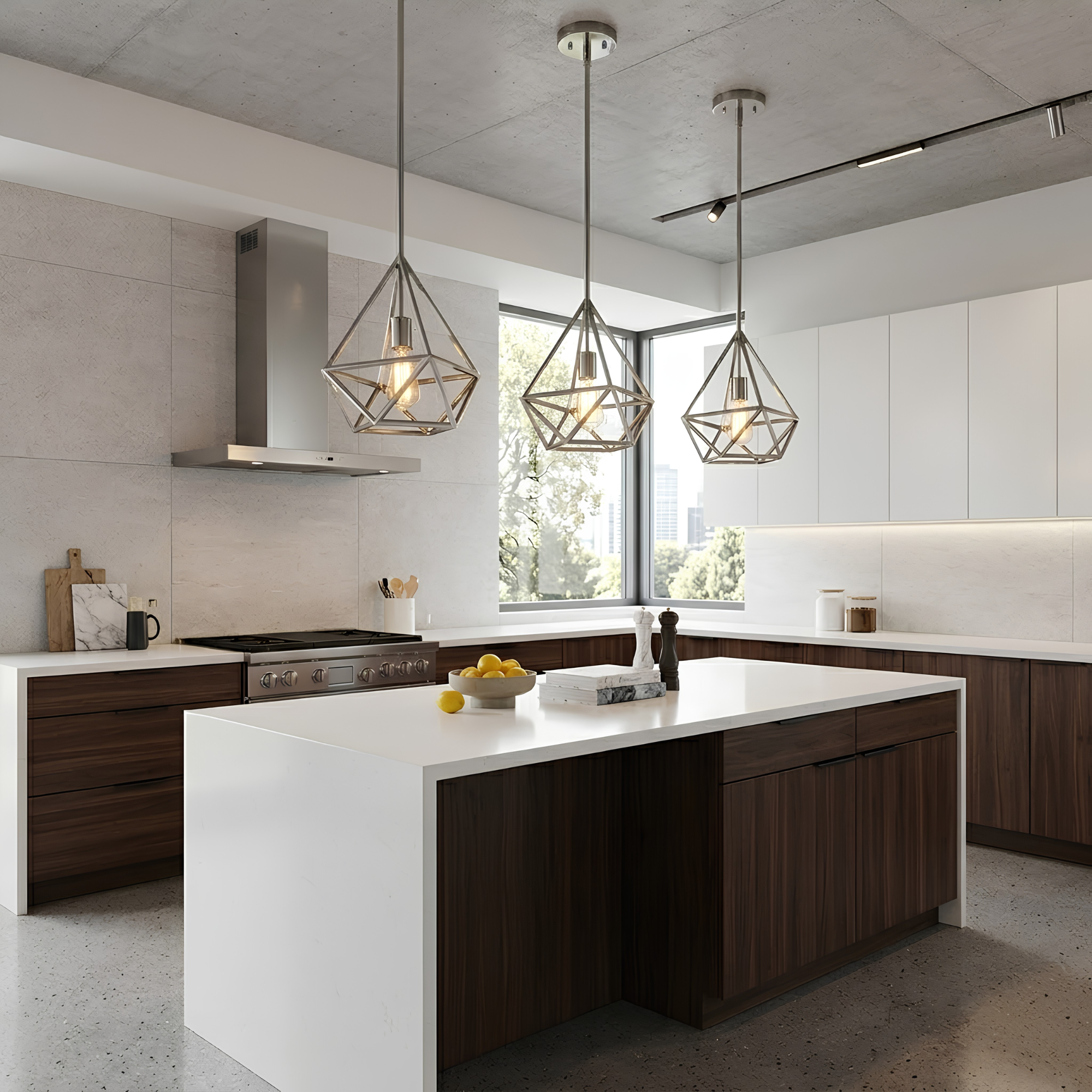 Vega 1-Light Cage Pendant - Architectural-Inspired Pendants