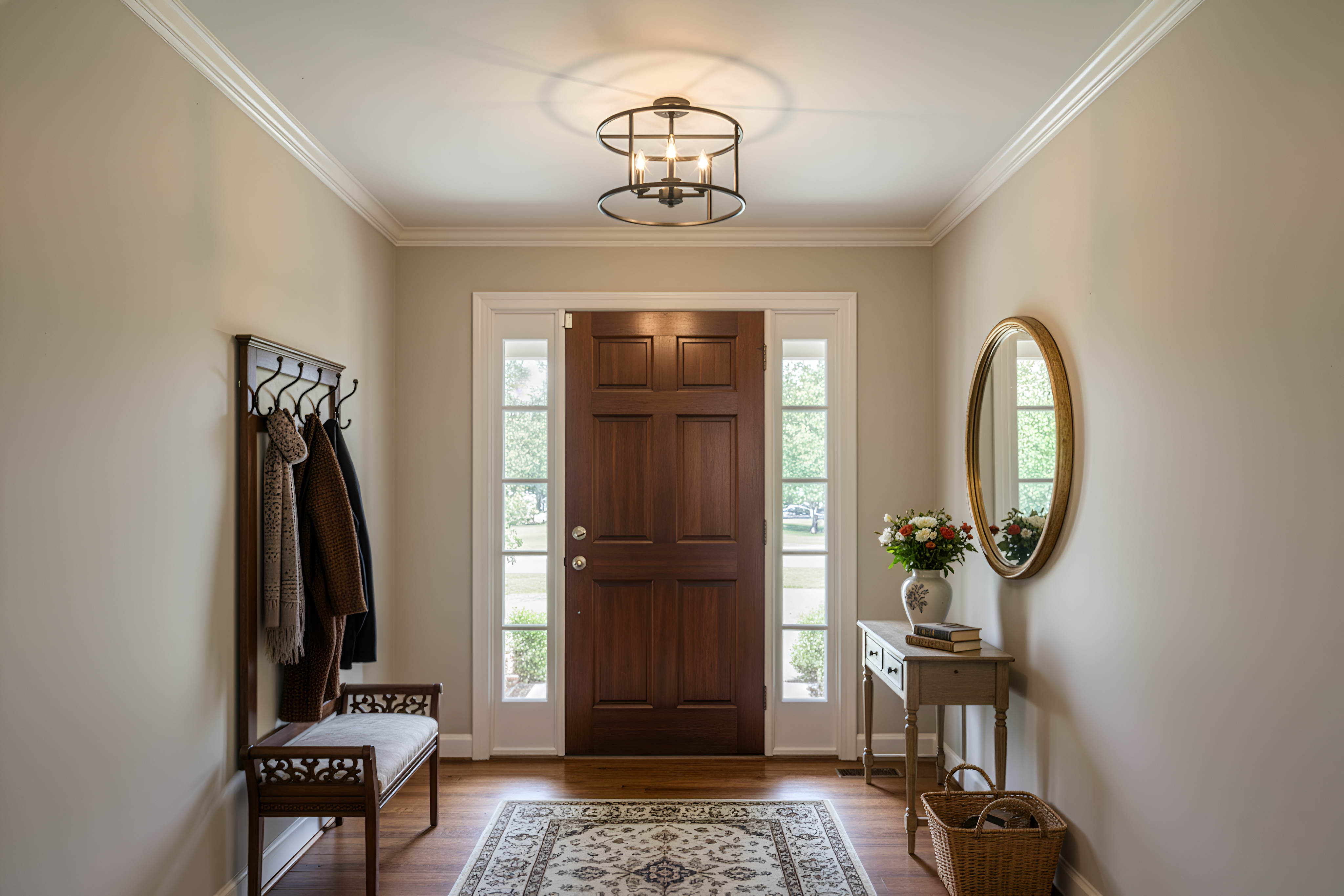 Alfred 3-Light Round Open Semi-Flush Mount - Versatile Ceiling Mounts