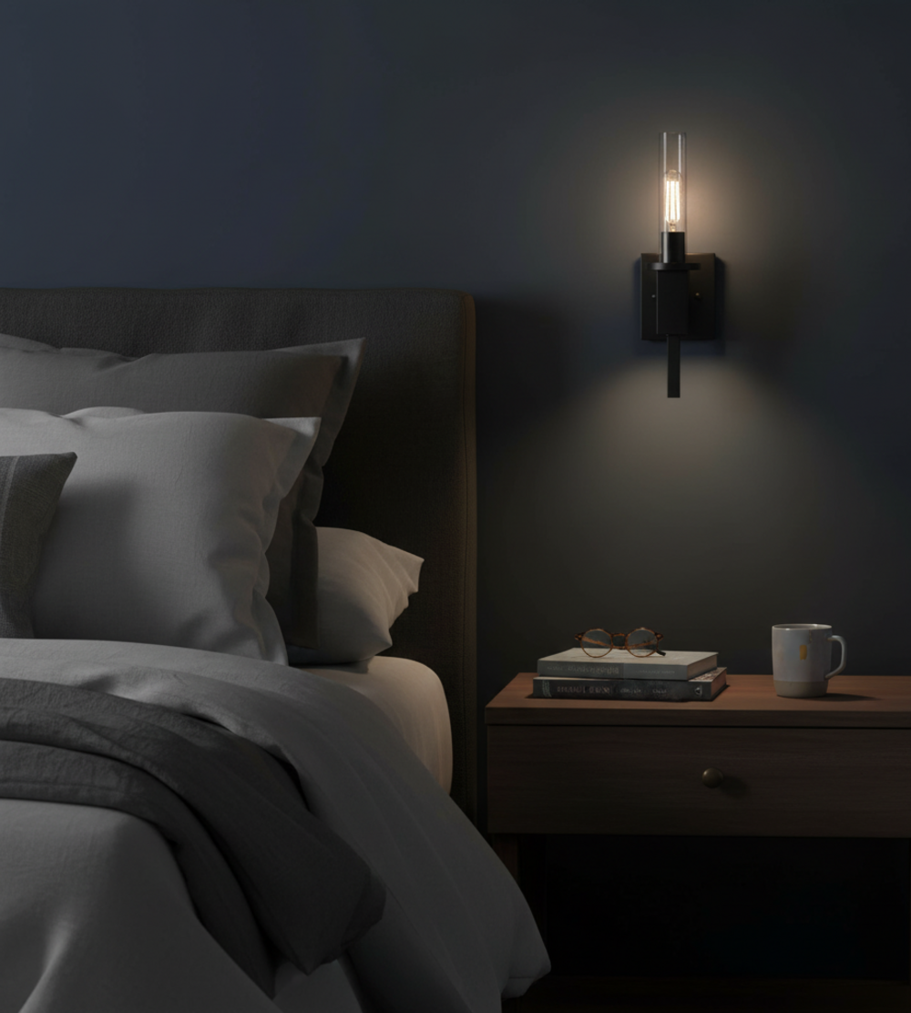 Roma 1-Light Clear Tube Glass Sconce T10 8.5W LED 4K Lamps Included - High-Design Wall Sconces