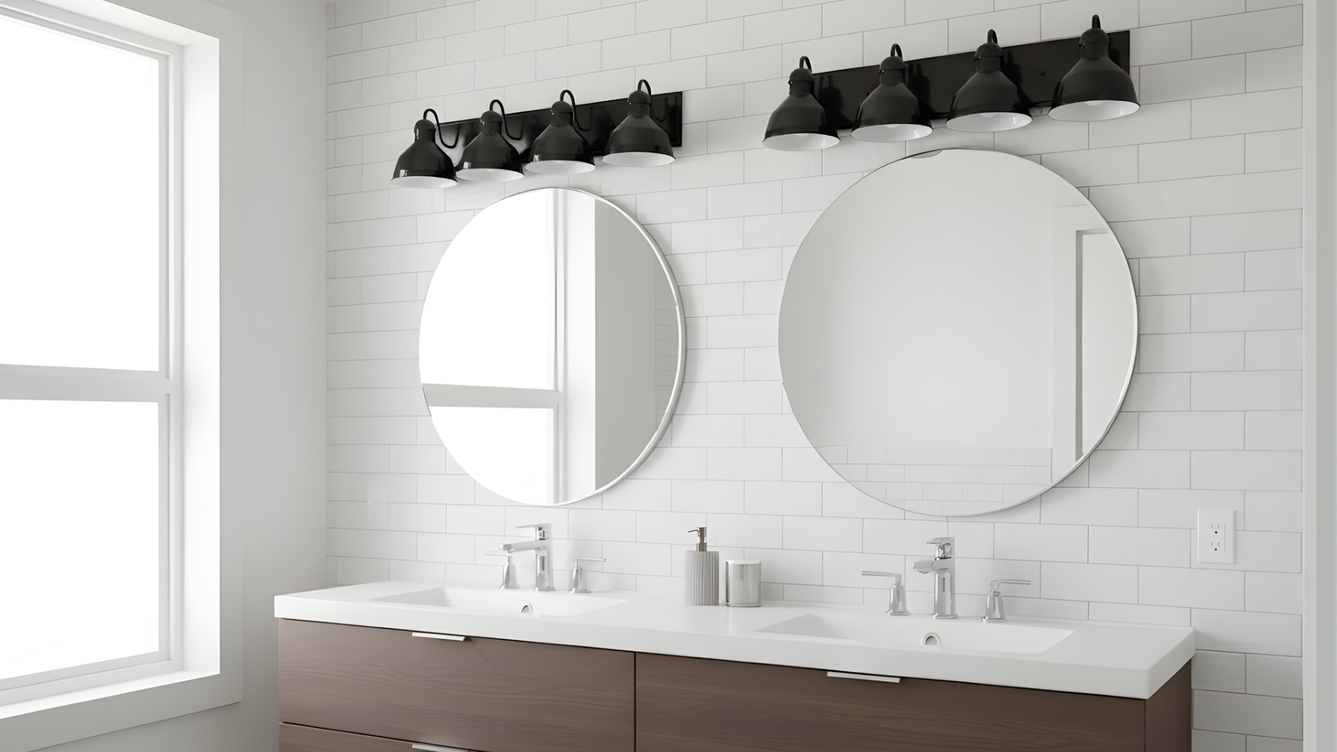 Vivio Gia 3-Light Vanity - Glossy Black