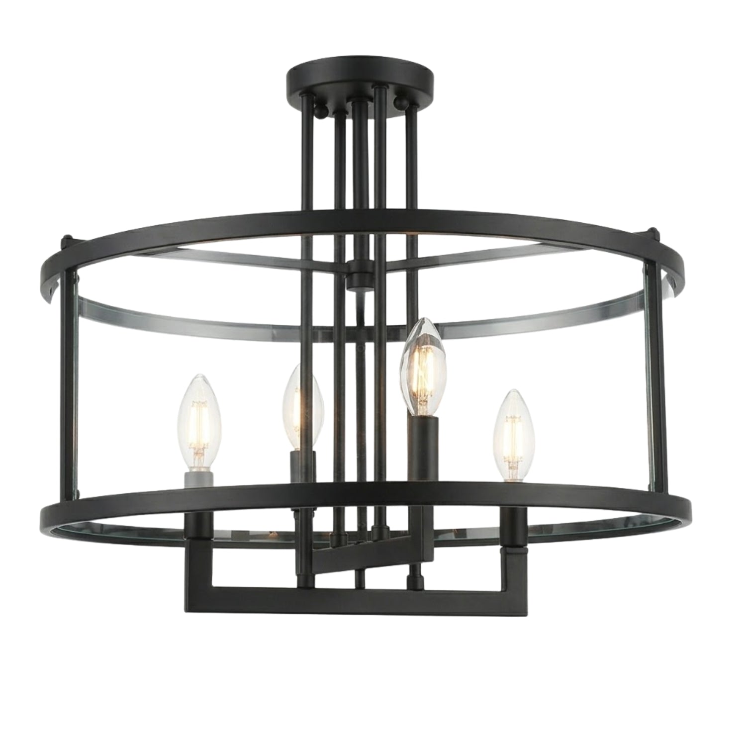Ravenna 4-Light Semi Flush Mount - Contemporary Ceiling Mounts