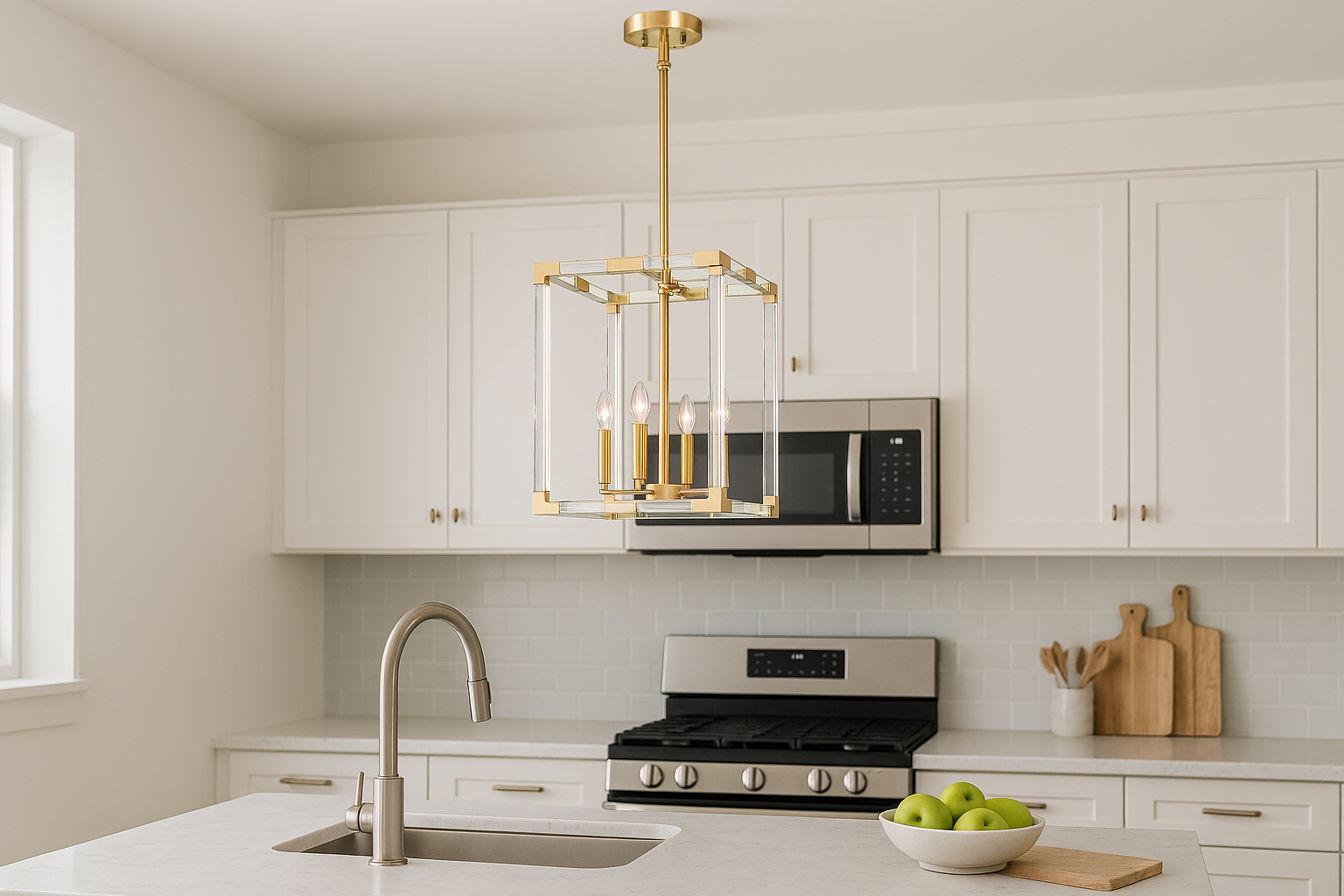 Neva 4-Light Acrylic Pendant - Bold Pendants