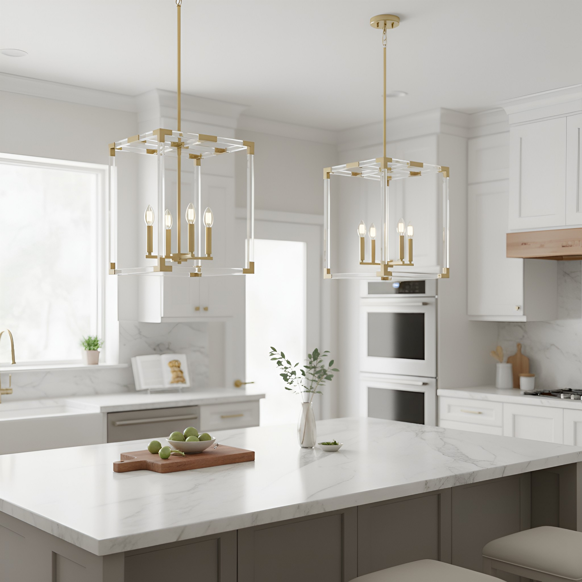 Neva 4-Light Acrylic Pendant - Bold Pendants