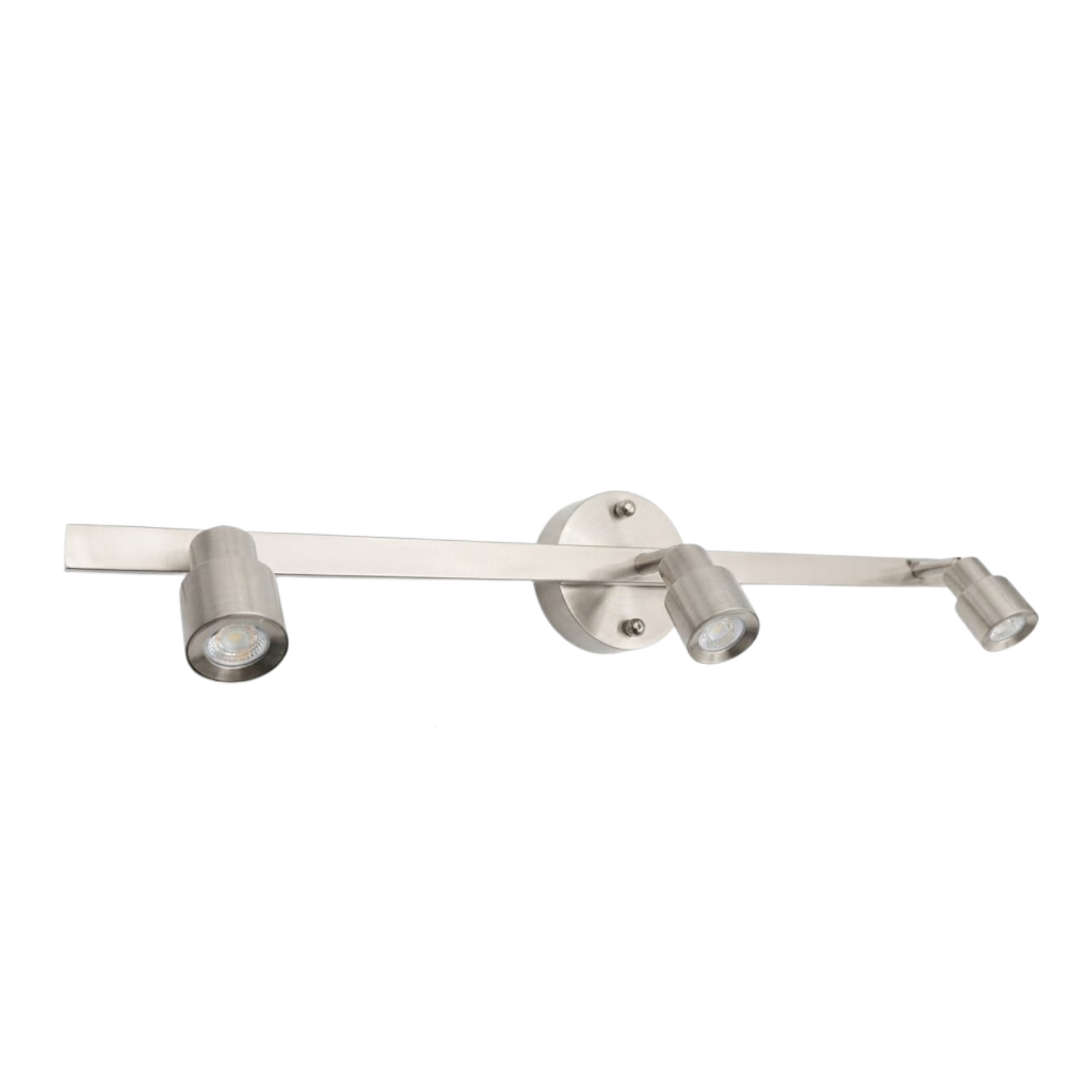 3-Head LED Bar Light - 4 x 7W LED heads 3000K - Contemporary Track Lights in Brushed Nickel