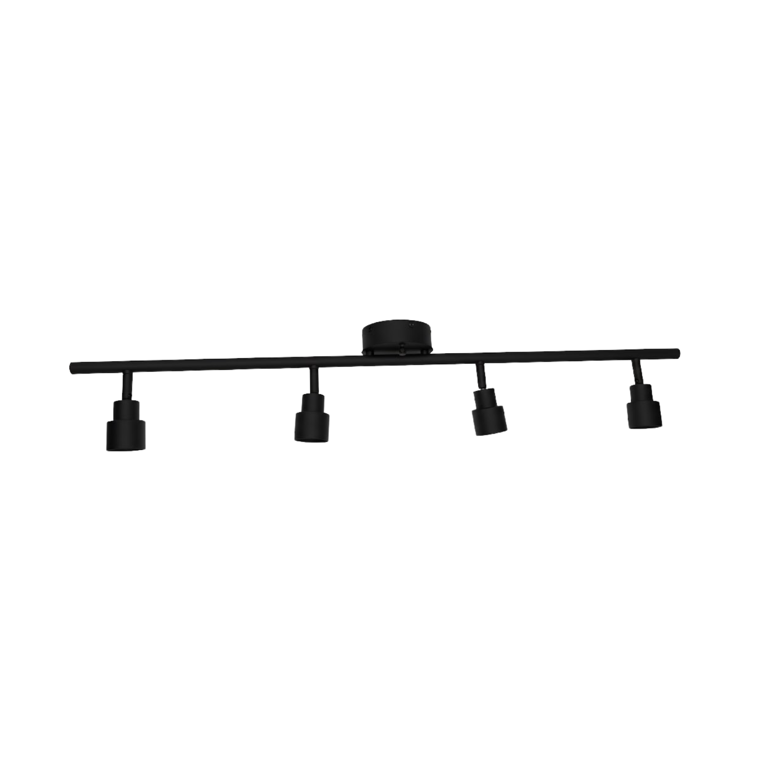 4-Head LED Bar Light - 4 x 7W LED heads 3000K - Decorative Track Lights in Matte Black