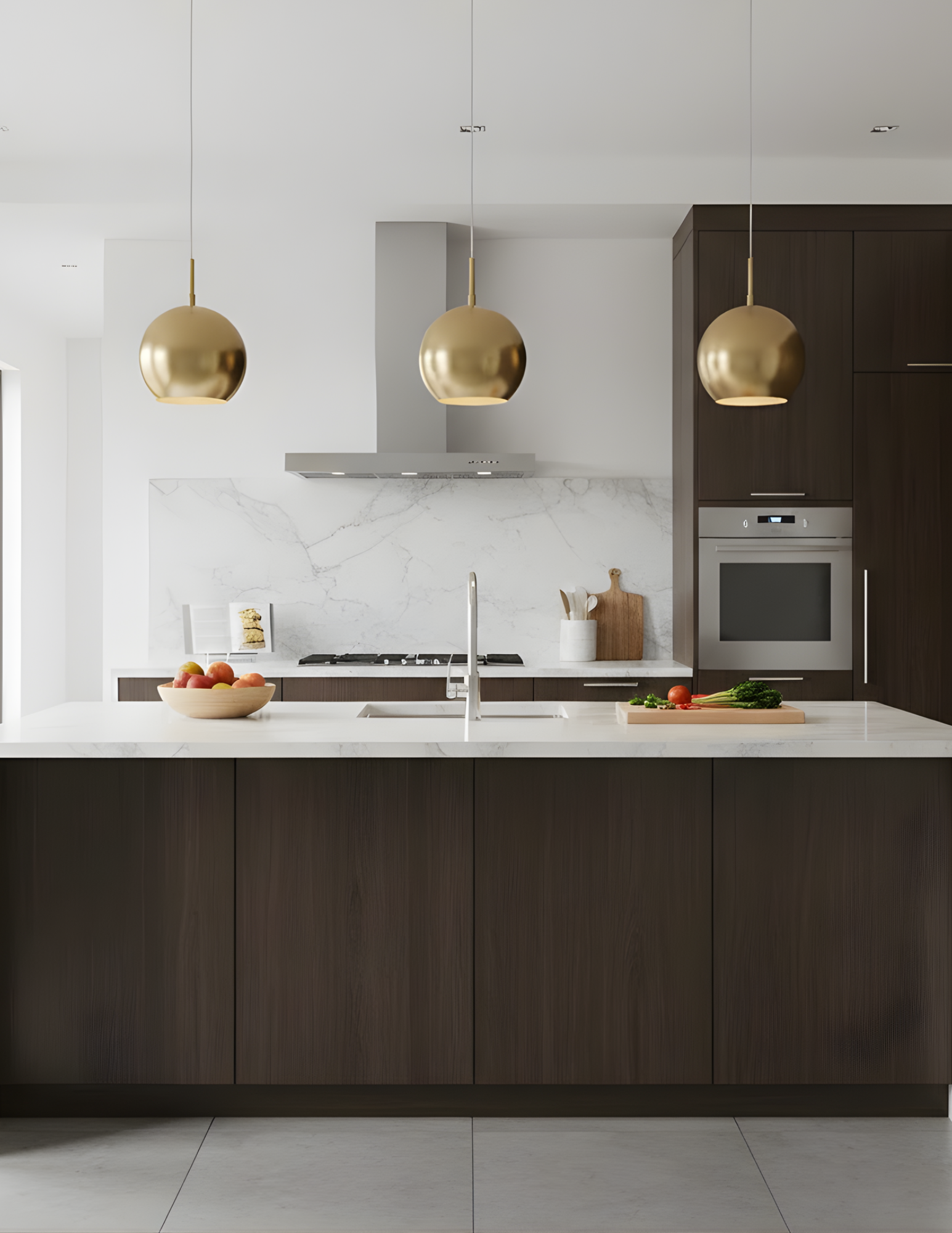 1-Light Globe Pendant - AB/GLD - Minimalist Pendants