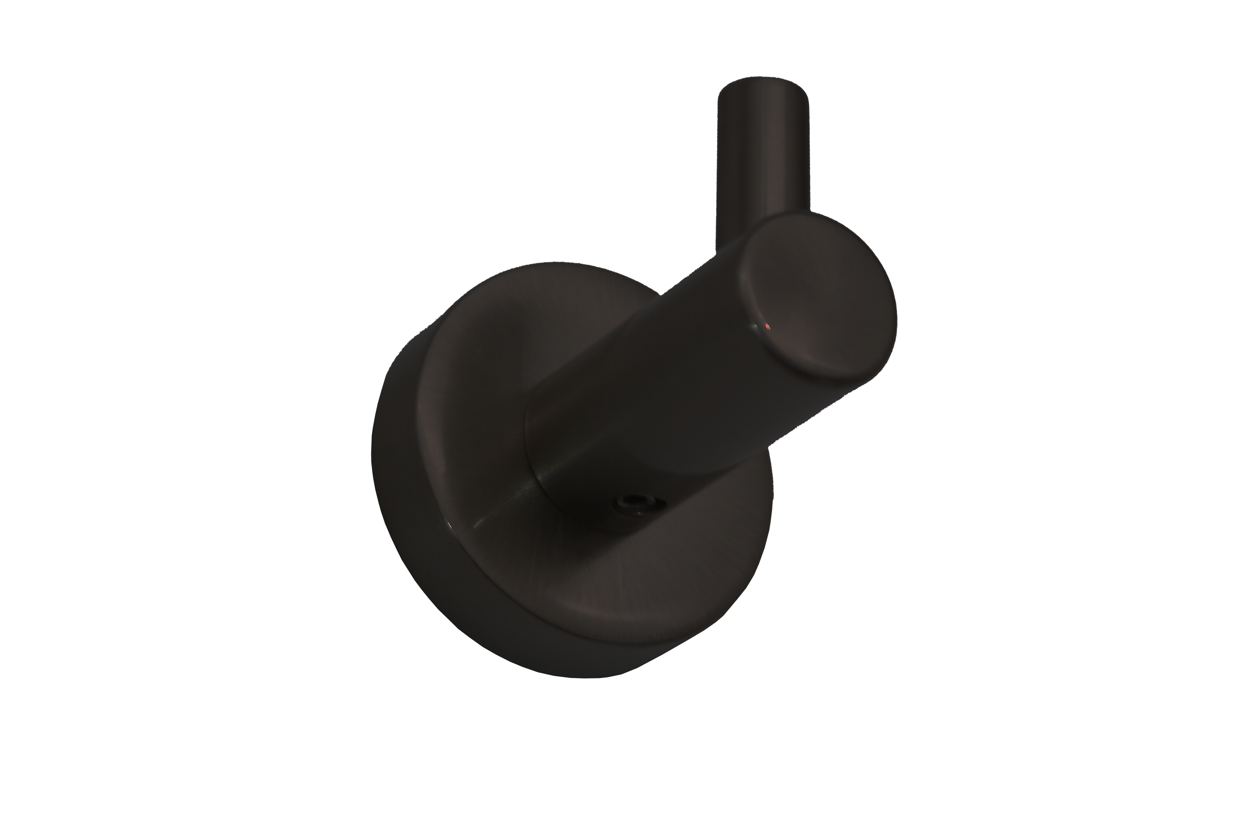 Single Round Robe Hook - Matte Black