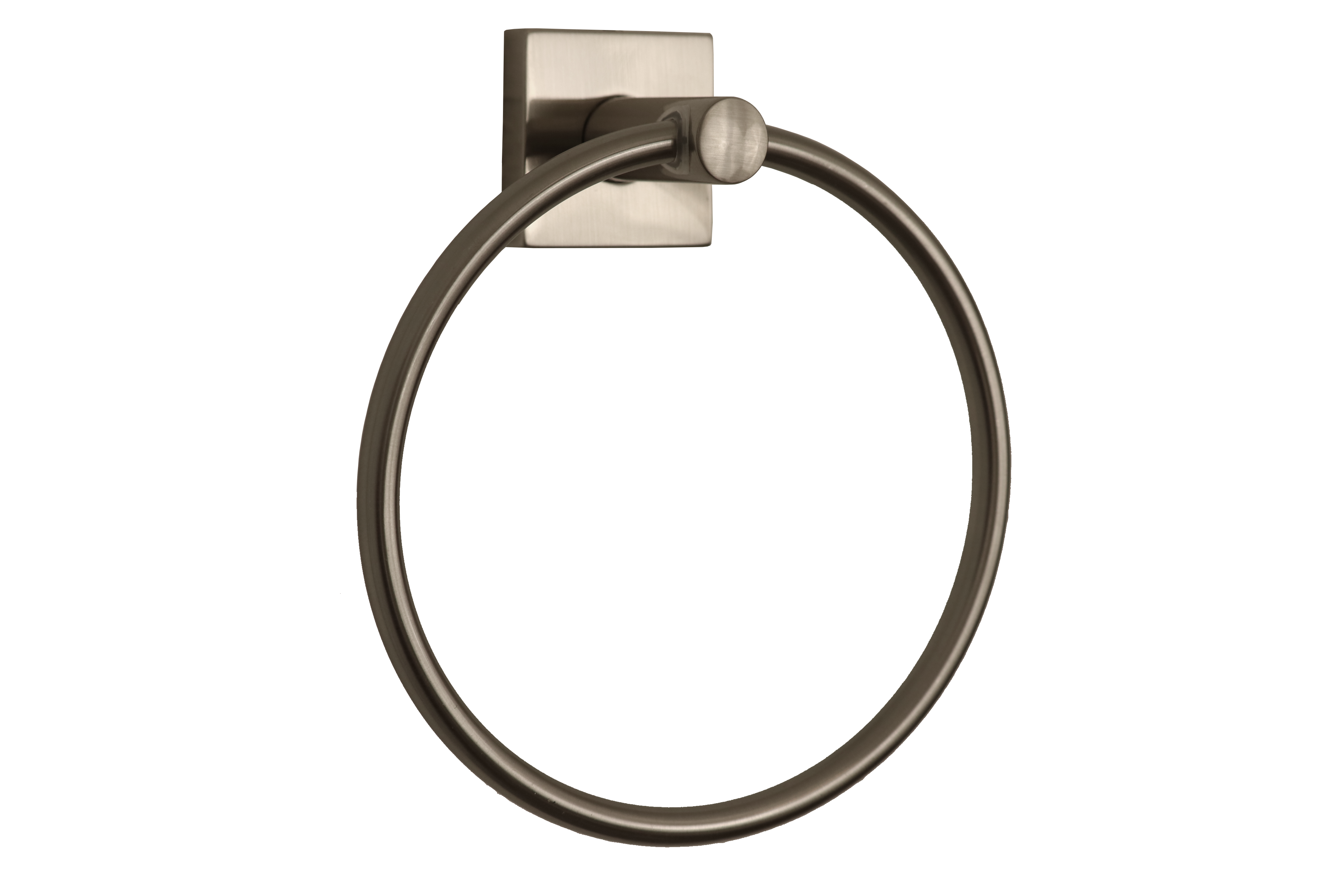 Square Style Towel Ring - Satin Nickel(US15)
