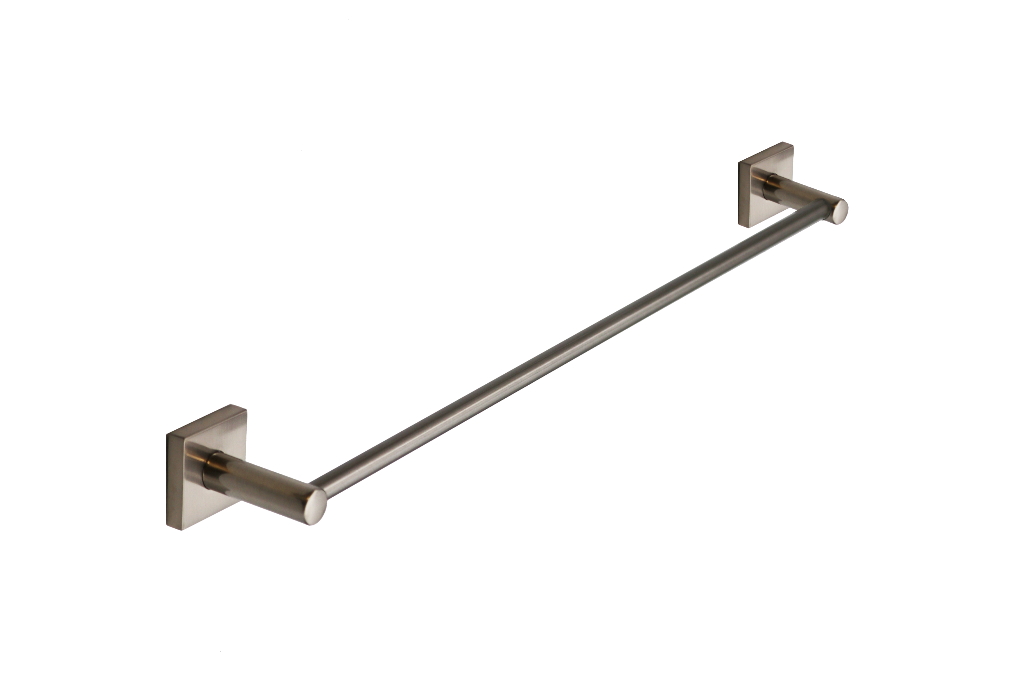 Modern Satin Nickel Square 24" Towel Bar