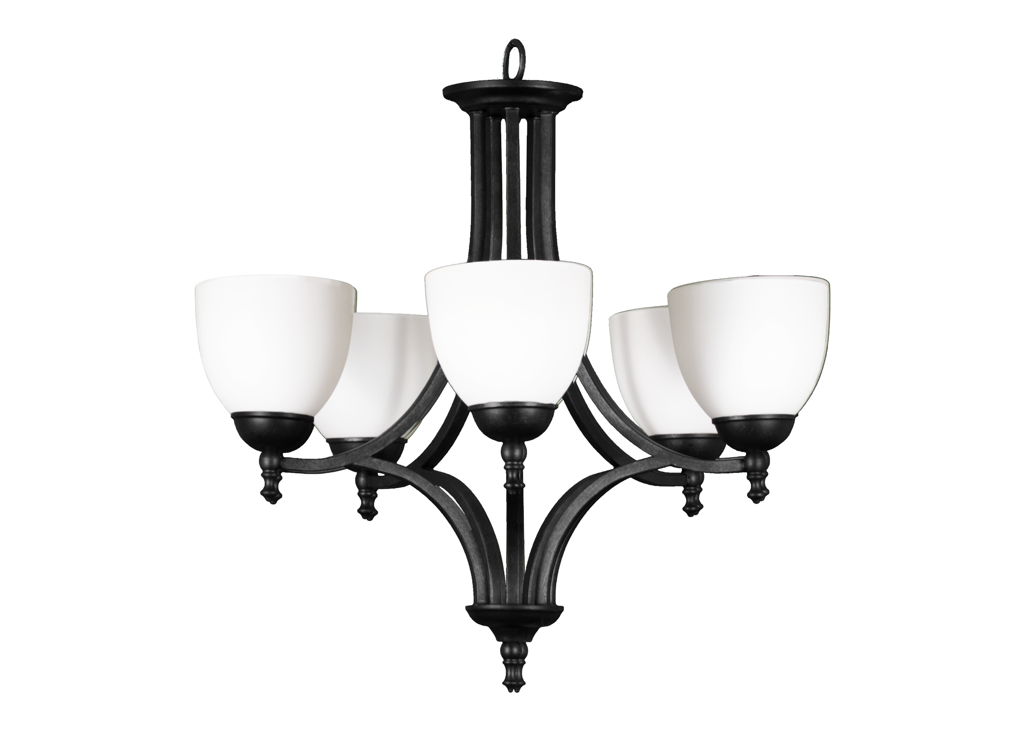 Fort Worth Upgrade 5-Light Chandelier - Stylish Chandeliers in Matte Black