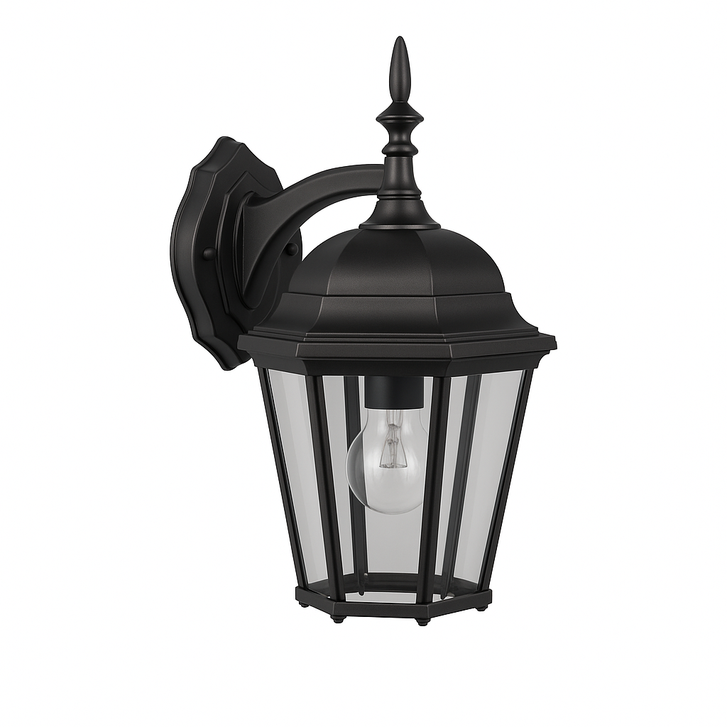 Ultar Wall Mounted Coach Light - Refined Exterior in Matte Black