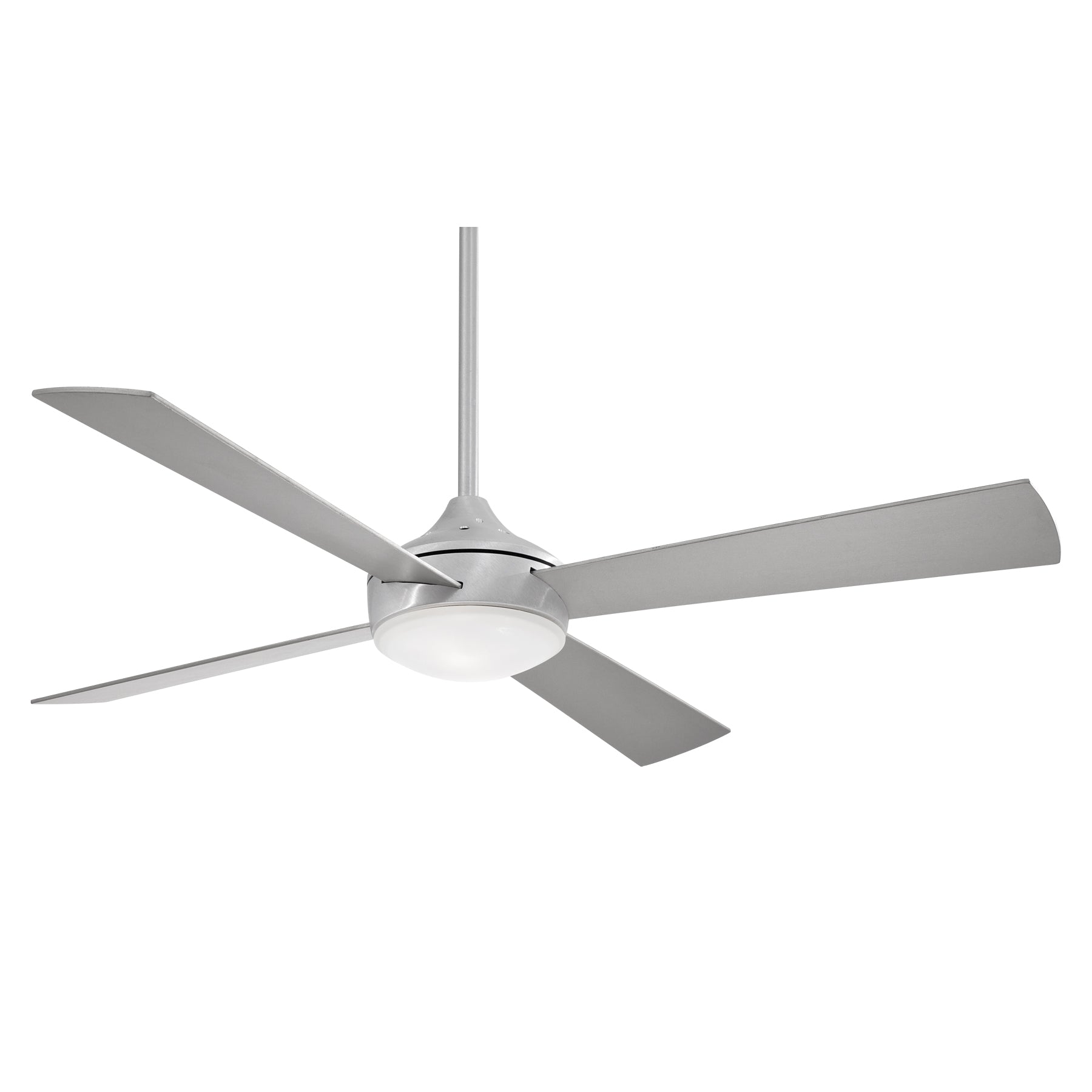 MinkaAire Aluma 52″ Ceiling Fan — Brushed Aluminum, Integrated LED & Wall Control