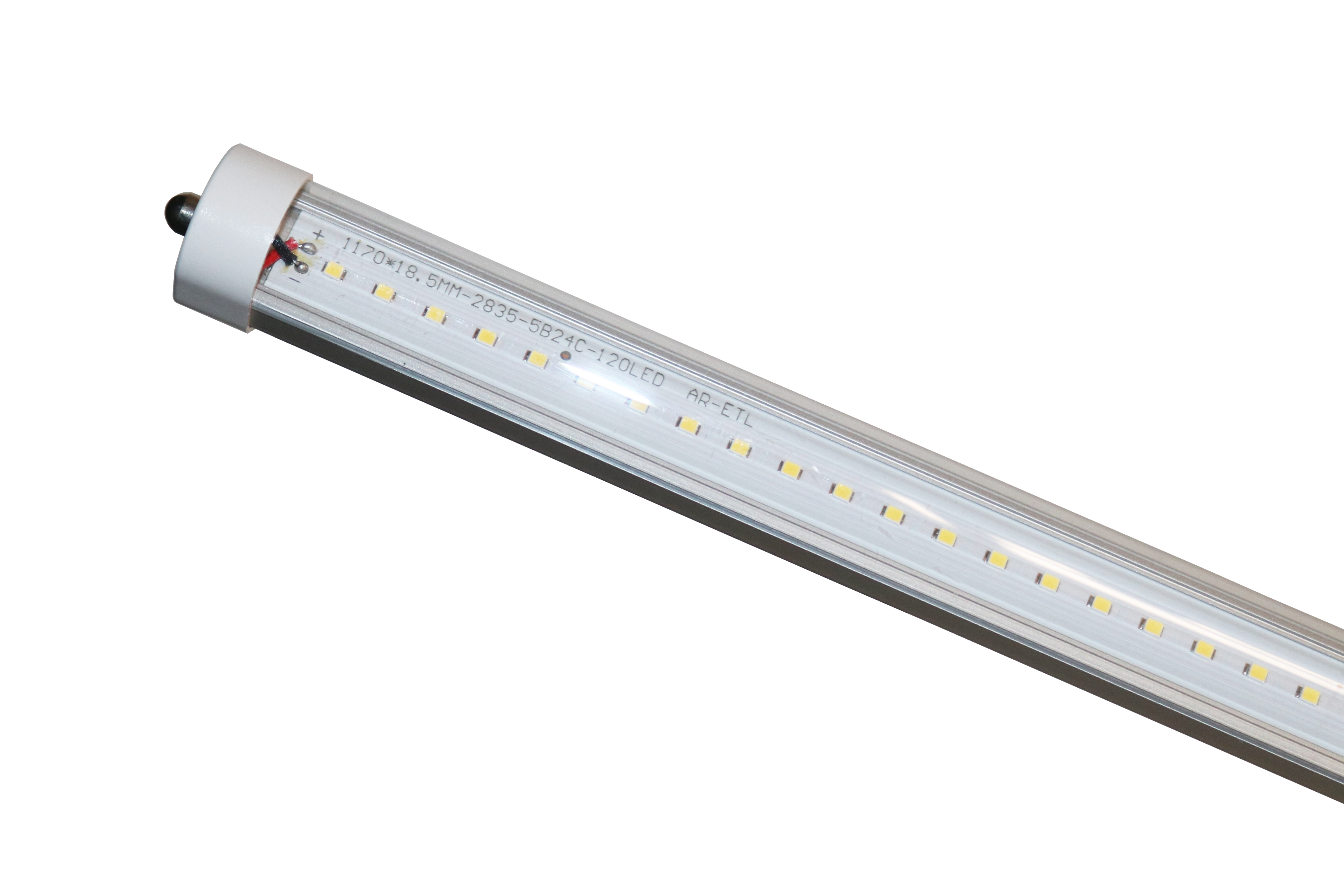 8-foot T8 LED Warehouse Lamps-Clear Lens-5000K - Decorative LED Bulbs