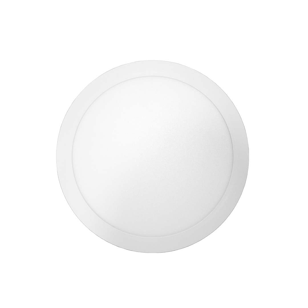 12" 24W LED Slimline Disk Light 3000K - Refined Disk Lights in White