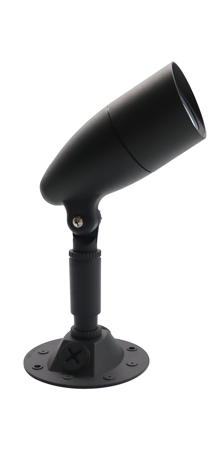 10W LED Small Bullet Flood Includes extension and base - Timeless Flood Lights in Black