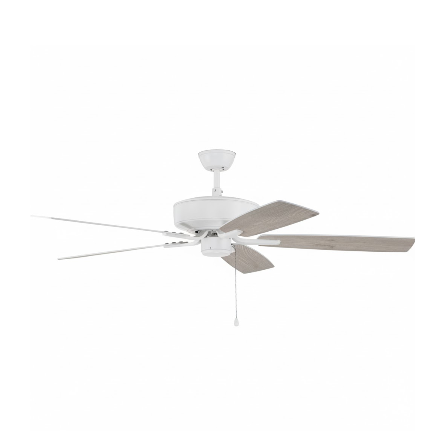 Craftmade Pro Plus 52″ Ceiling Fan P52W5-52WWOK – White with Reversible White/Washed Oak Blades