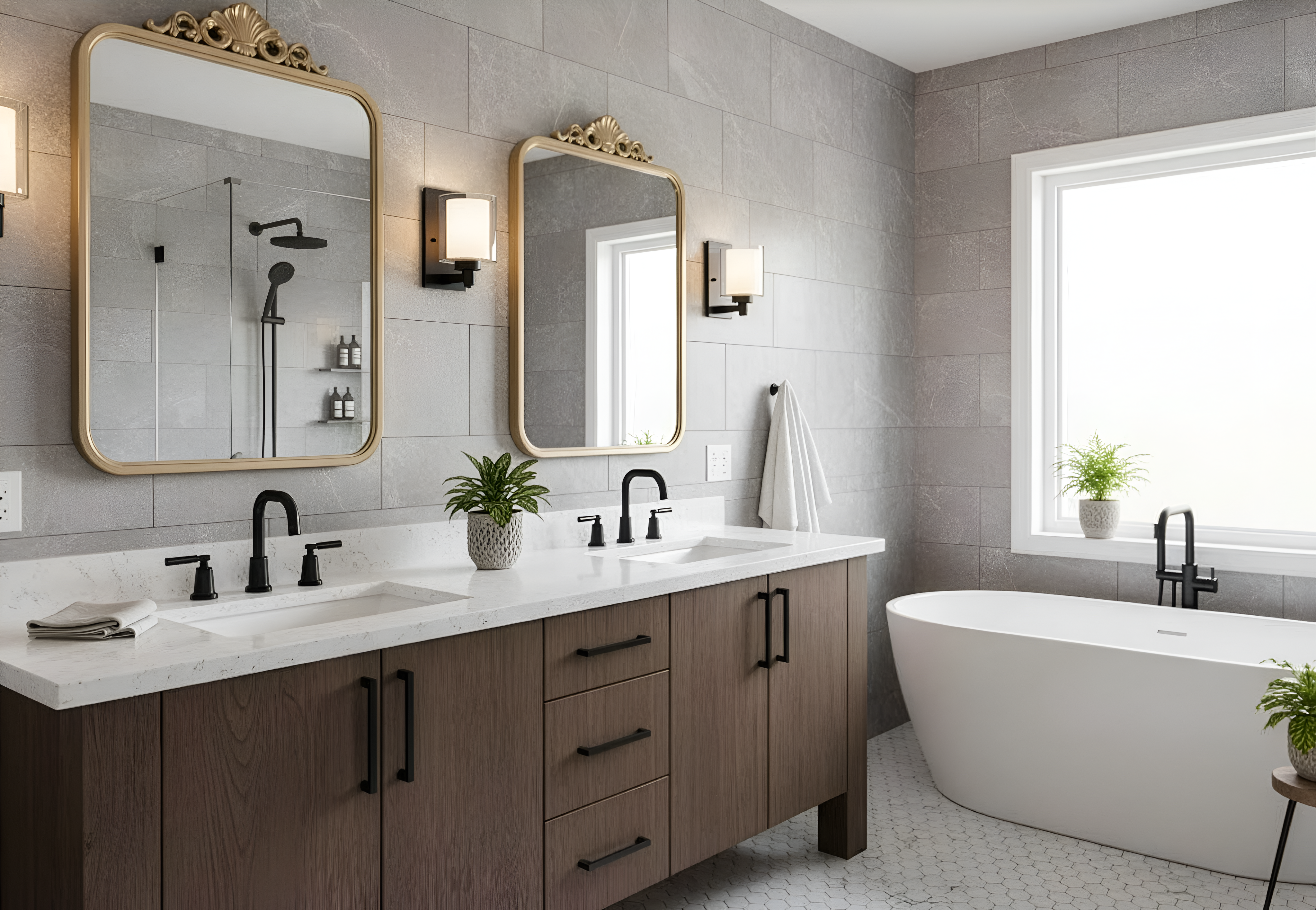 Sonora Wall Sconce/Vanity Clear & White Glass - Refined Wall Sconces