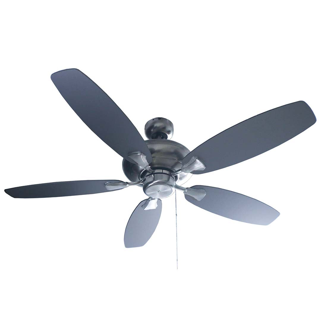 52" 5-Blade UFO Fan - Silver/Walnut Blades - Versatile Indoor Fans