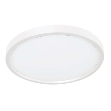 12" 24W LED Slimline Disk Light 3000K - Refined Disk Lights in White