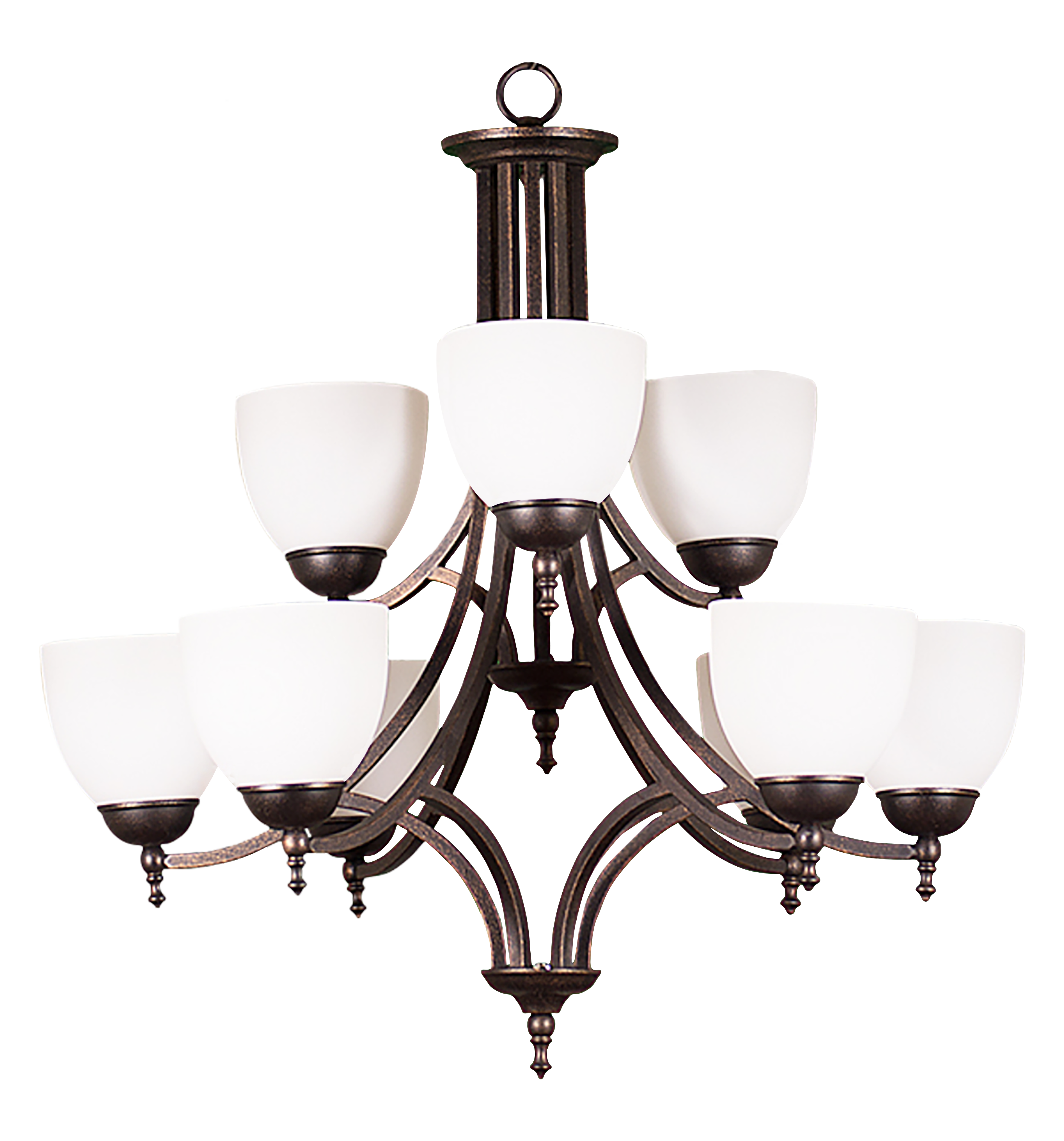 Austin Upgrade 9-Light Chandelier - Contemporary Chandeliers in Rubbed Bronze