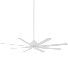 MinkaAire Xtreme H2O 65″ Ceiling Fan — Flat White, 8 Blades, Remote Included, Wet‑Rated
