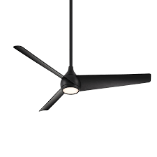 MinkaAire Twist 52″ Ceiling Fan — Coal, Integrated LED & Remote Included