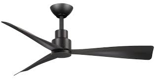 MinkaAire Simple 44″ Ceiling Fan — Coal, 3‑Blade DC Motor, Remote Included, Wet‑Rated