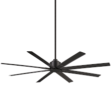 MinkaAire Xtreme H2O 65″ Ceiling Fan — Coal Finish, 8 Blades, DC Motor, Remote Control Included - Contemporary Indoor Fans