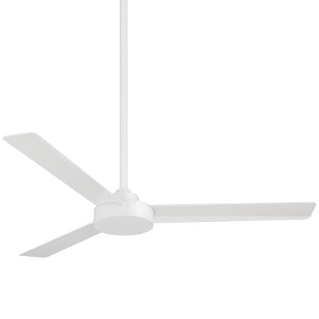 MinkaAire Roto 52″ Ceiling Fan — Flat White, 3 Blades, Wall Control Included