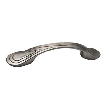 5-1/8 OL Pull 3' Center to Center-Satin Nickel - Versatile Cabinet Hardware