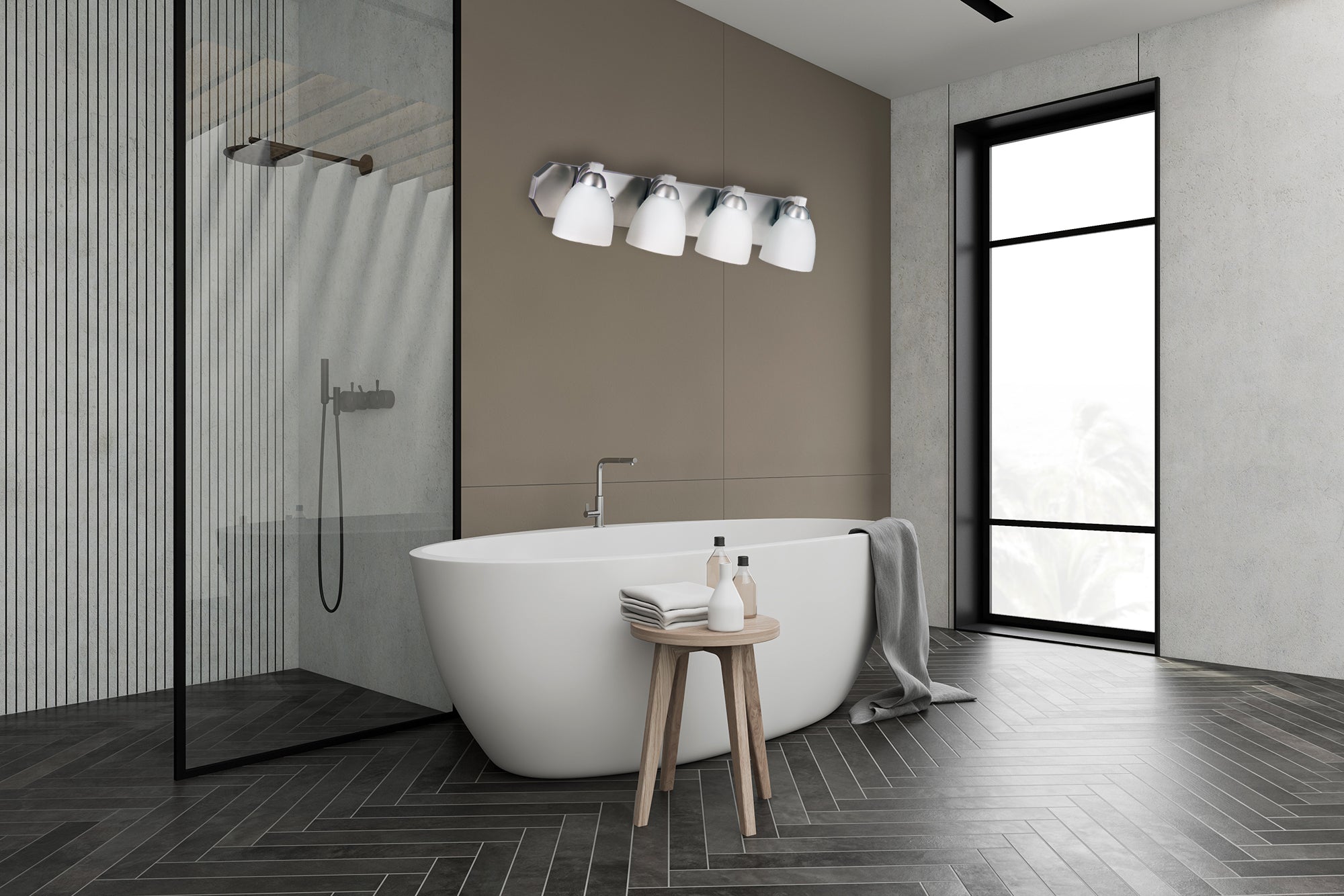 4 light bathroom vanity light fixture brushed nickel