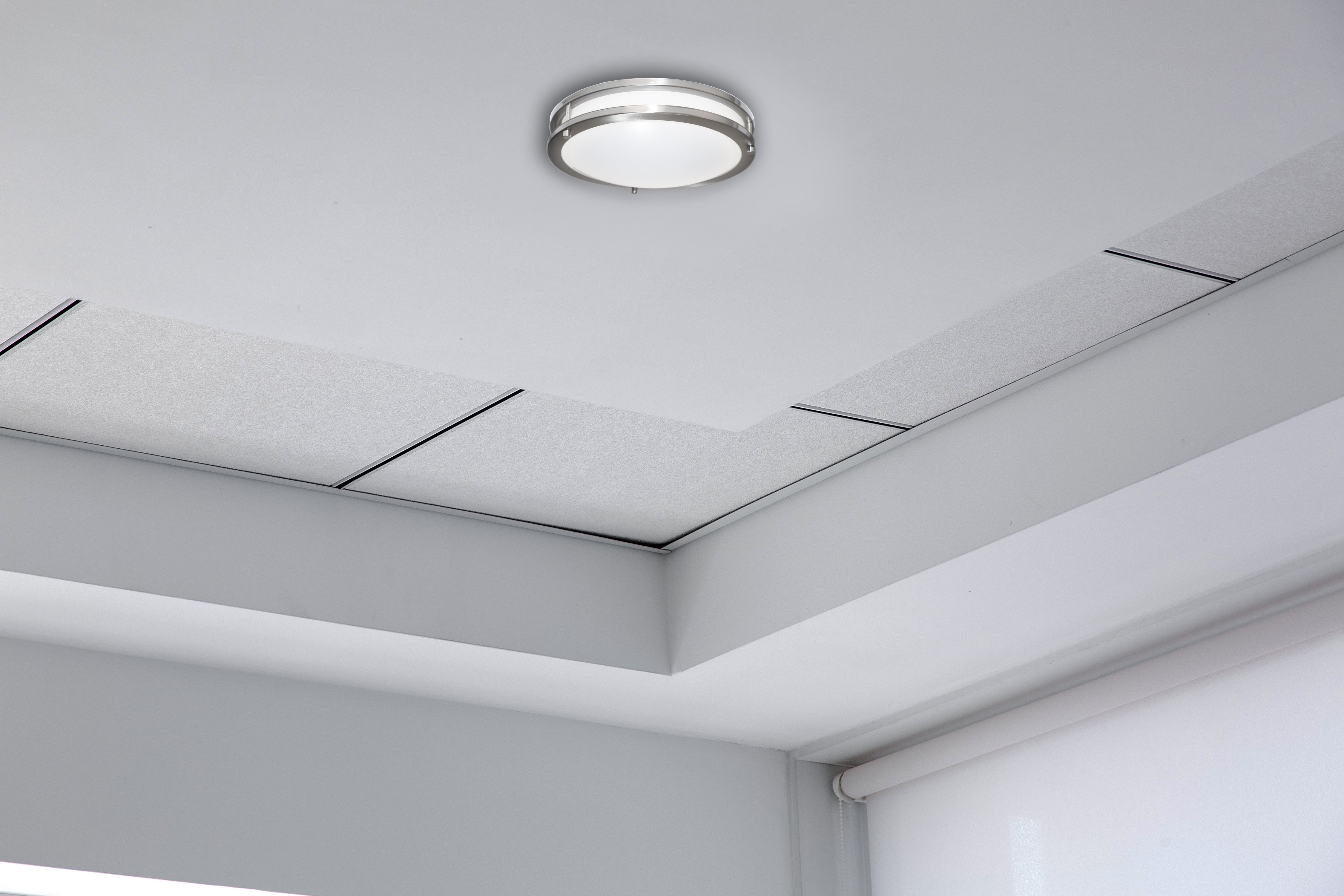 Flush mount lighting dome brushed nickel