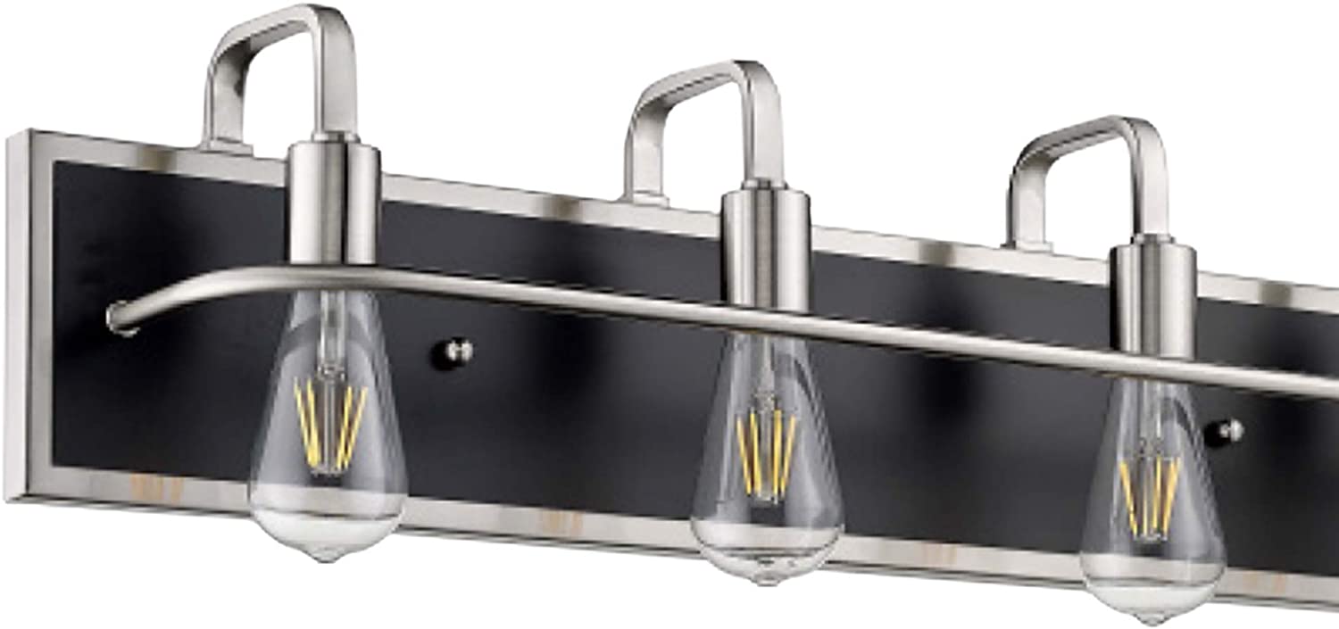 Matte black nickel bathroom vanity light