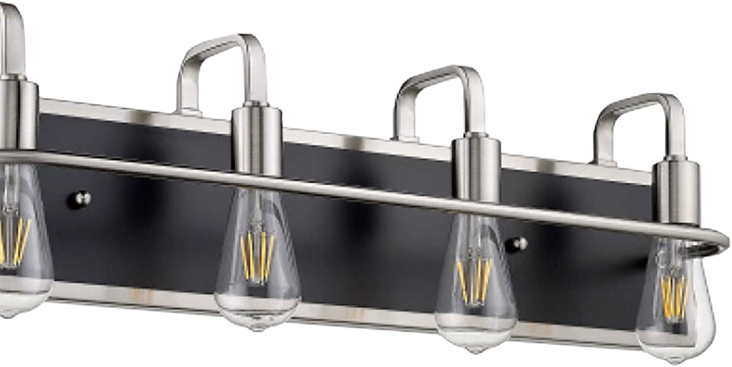 Matte black nickel bathroom vanity light