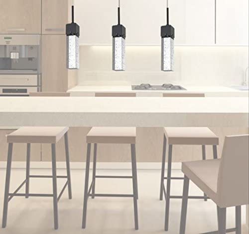 1 light bubble light pendant light black island kitchen