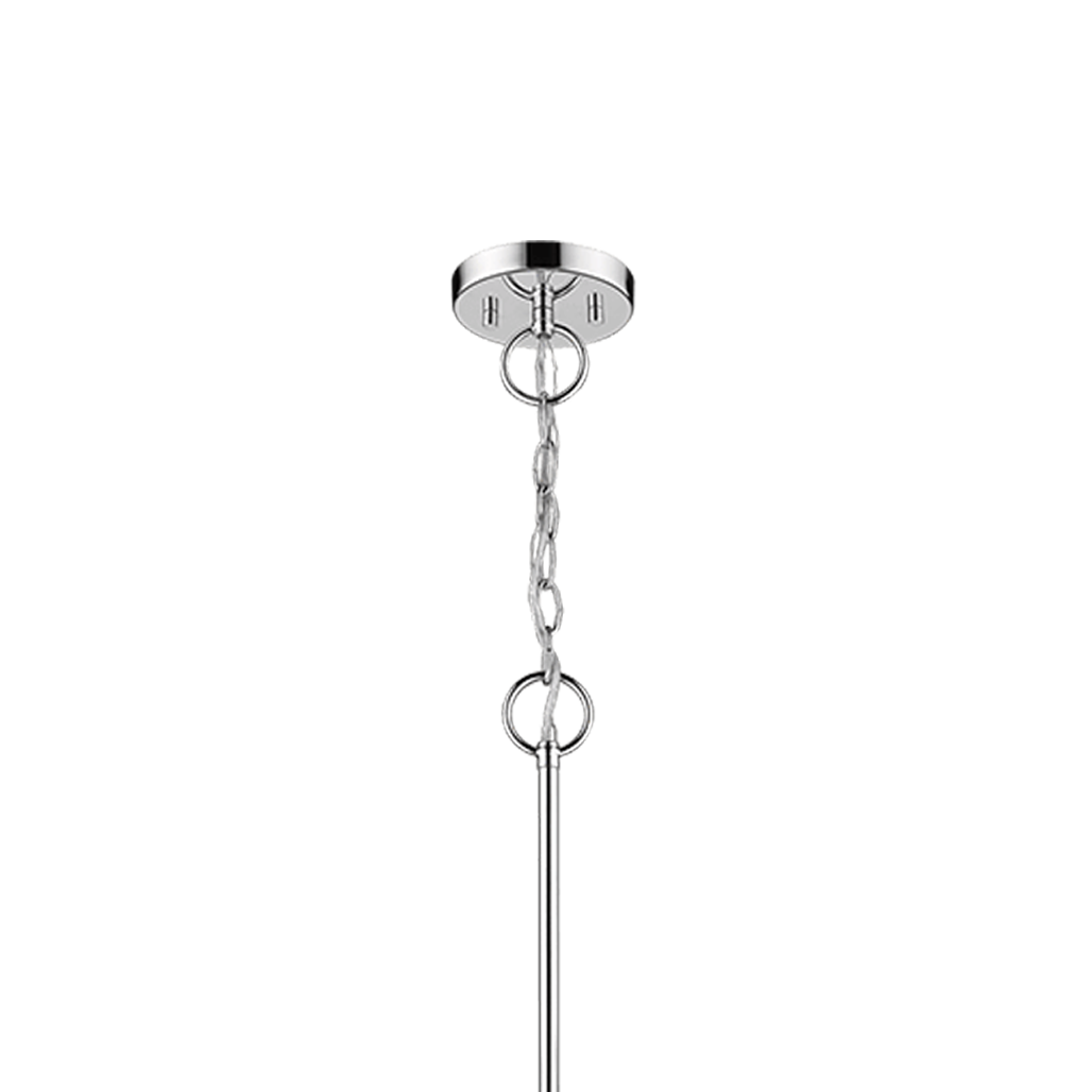 Black chrome chandelier modern 5 light