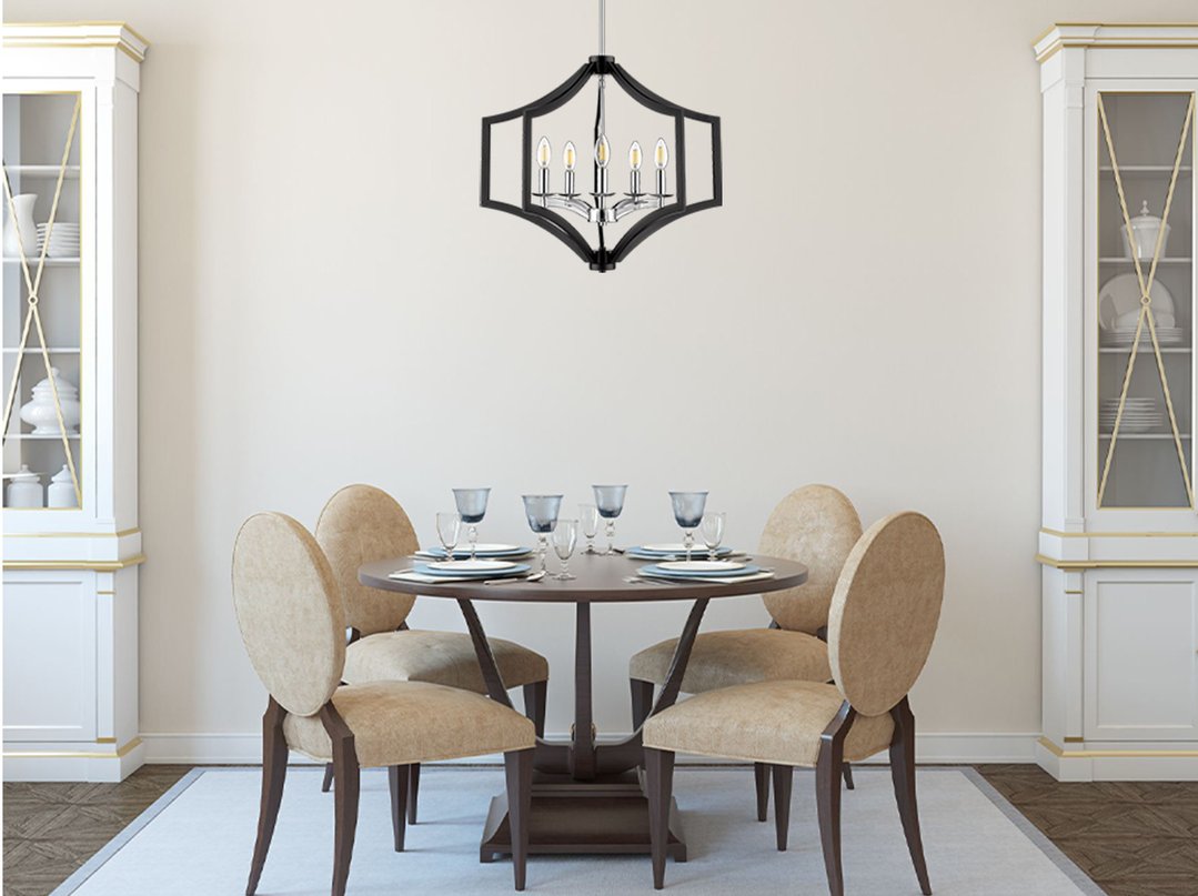Modern farmhouse dining room lighting
